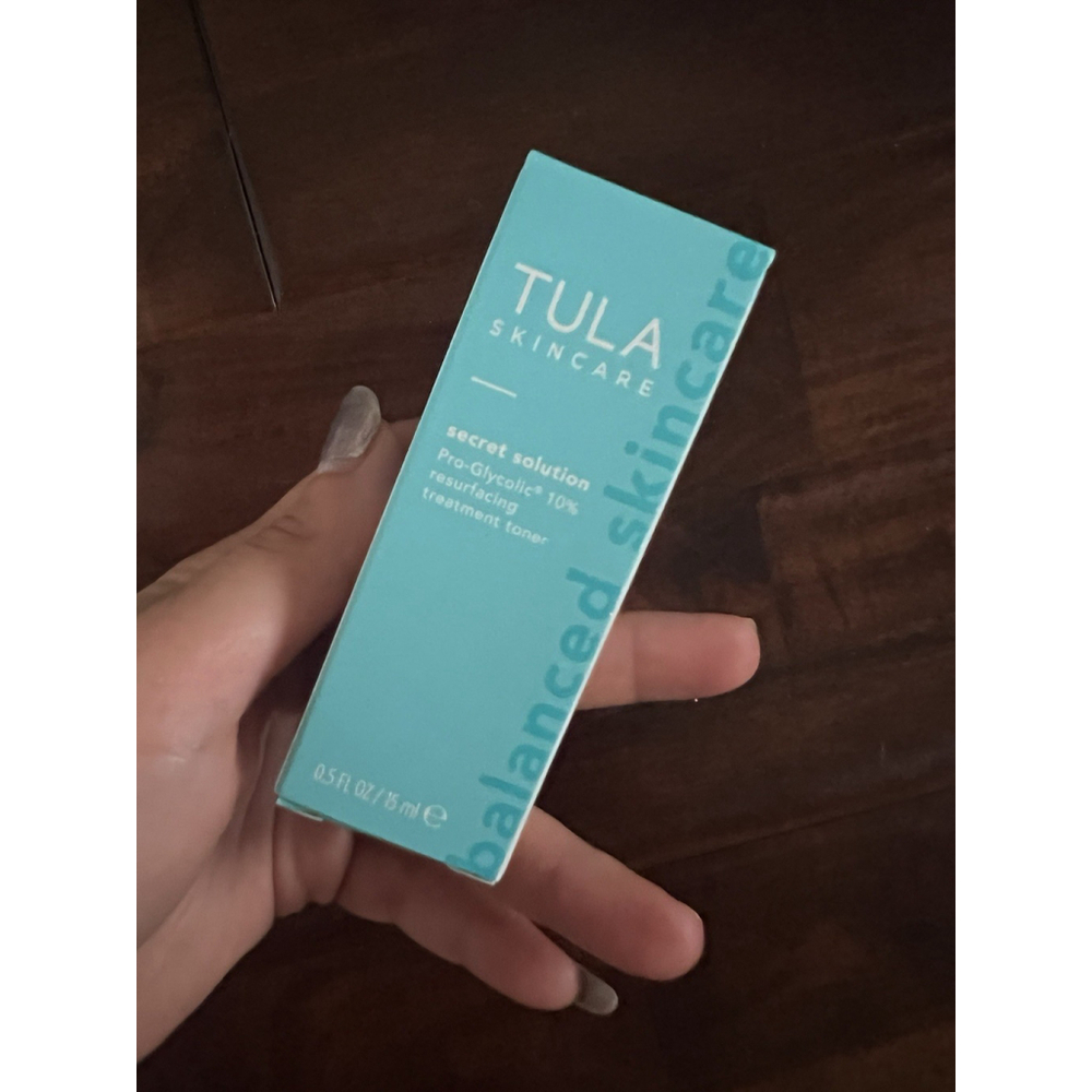 Tula Secret Solution Pro-Glycolic 10% Resurfacing Treatment Toner .5 oz/15ml NEW